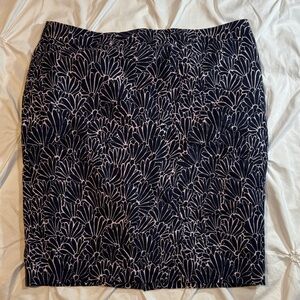 Elegant lilac purple  and blue  Patterned Skirt